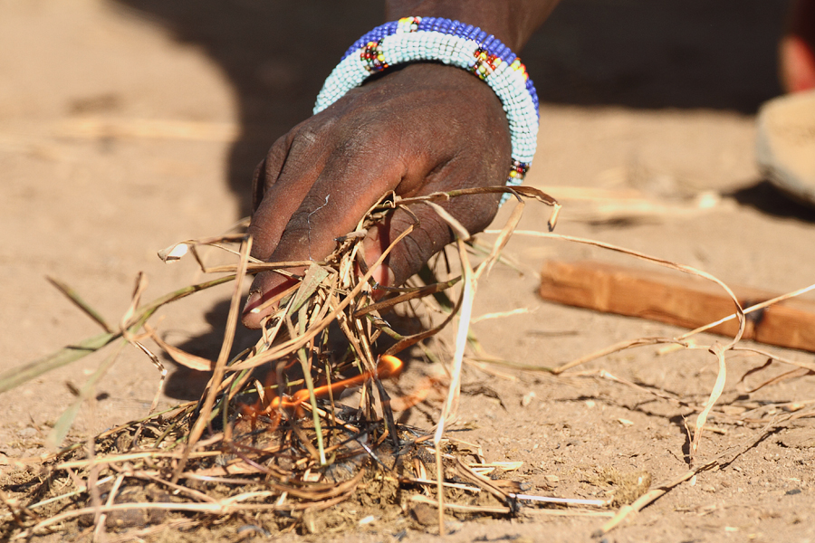 masai ,oheň, Kenya, Ammboseli