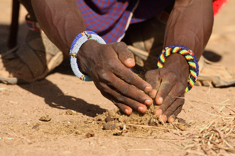 masai ,oheň, Kenya, Ammboseli